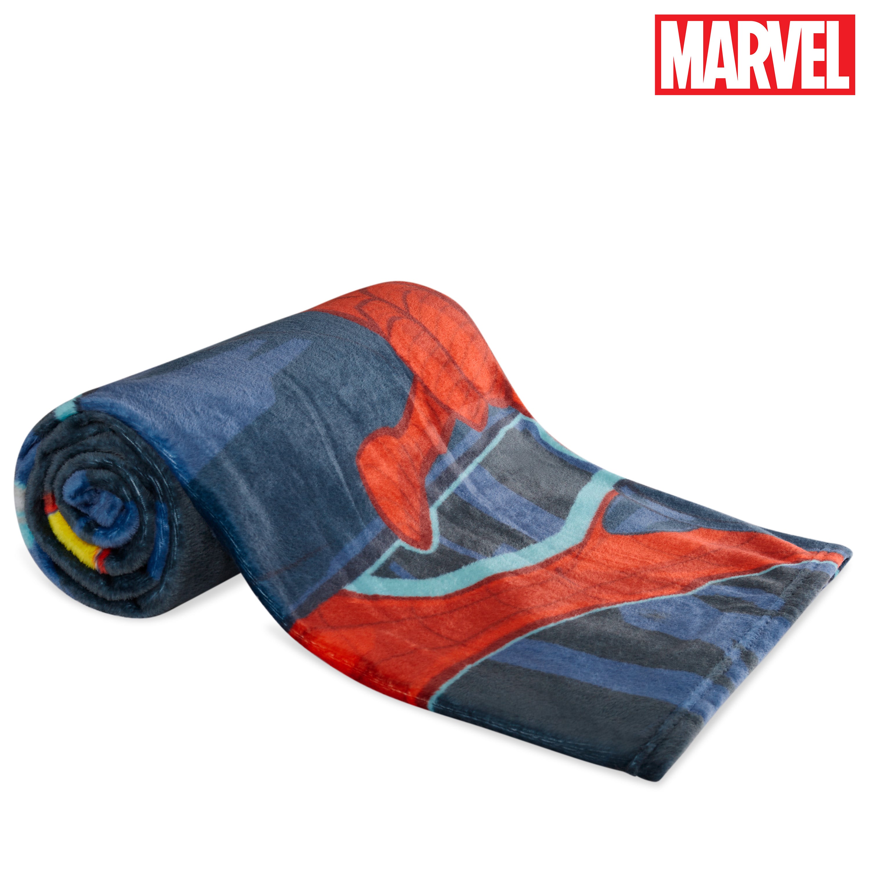 Marvel Spiderman Super Soft Fleece Blanket - Blue Spiderman - Get Trend