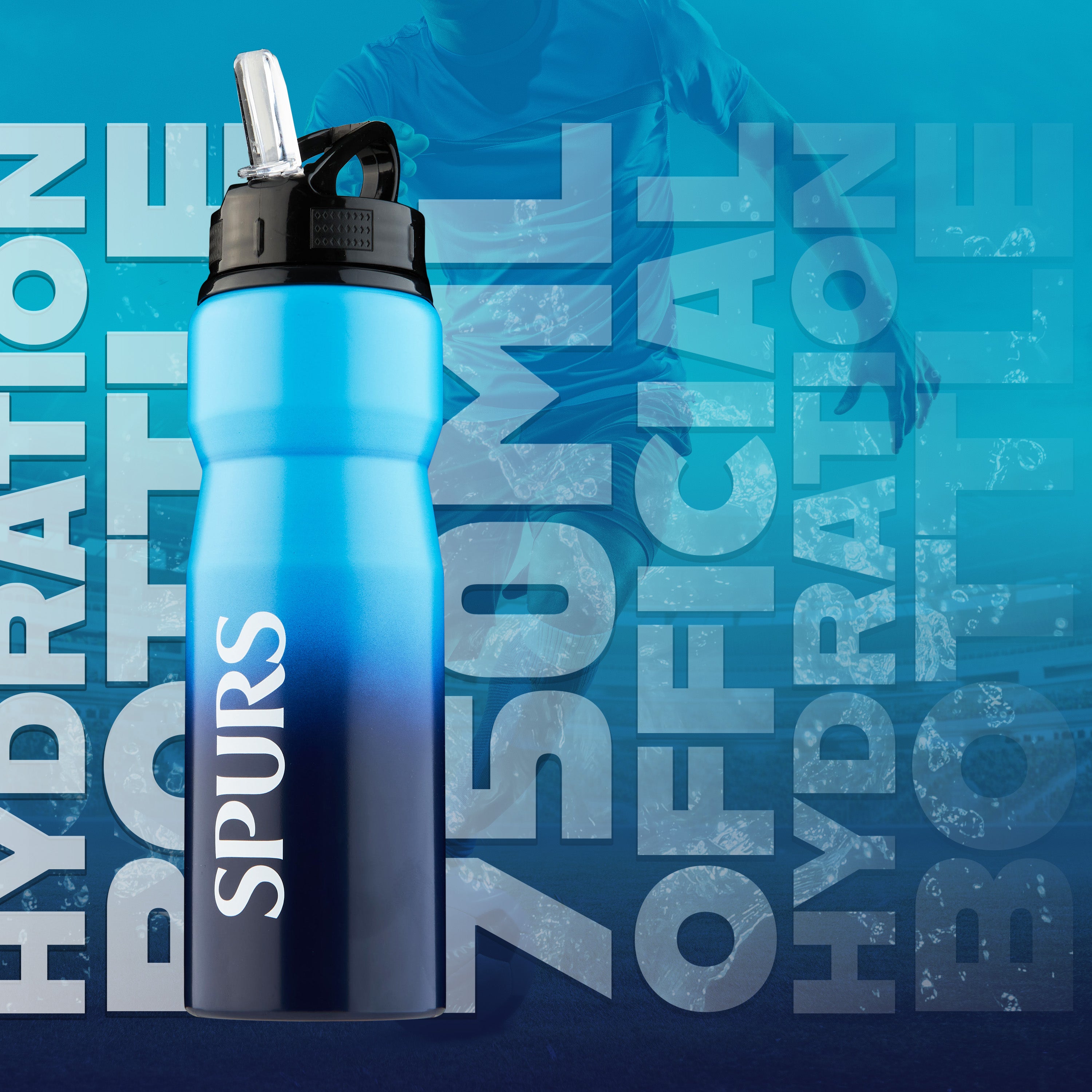 Tottenham Hotspur FC Water Bottle with Straw - Metal Water Bottle for Football Fans - Get Trend