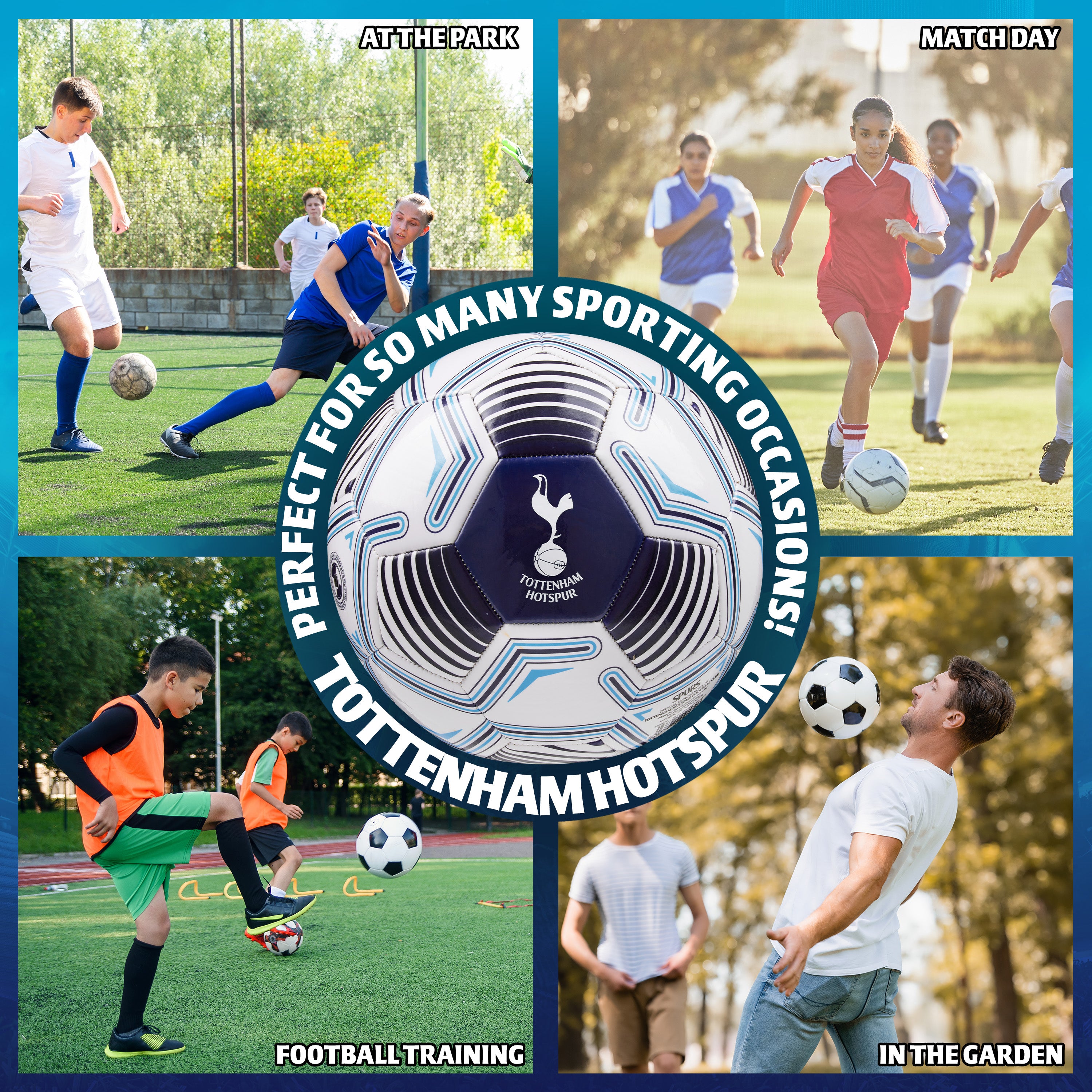 Tottenham Hotspur F.C. Football Soccer Ball for Adults Teenagers Kids Training Football Size 4 - Get Trend