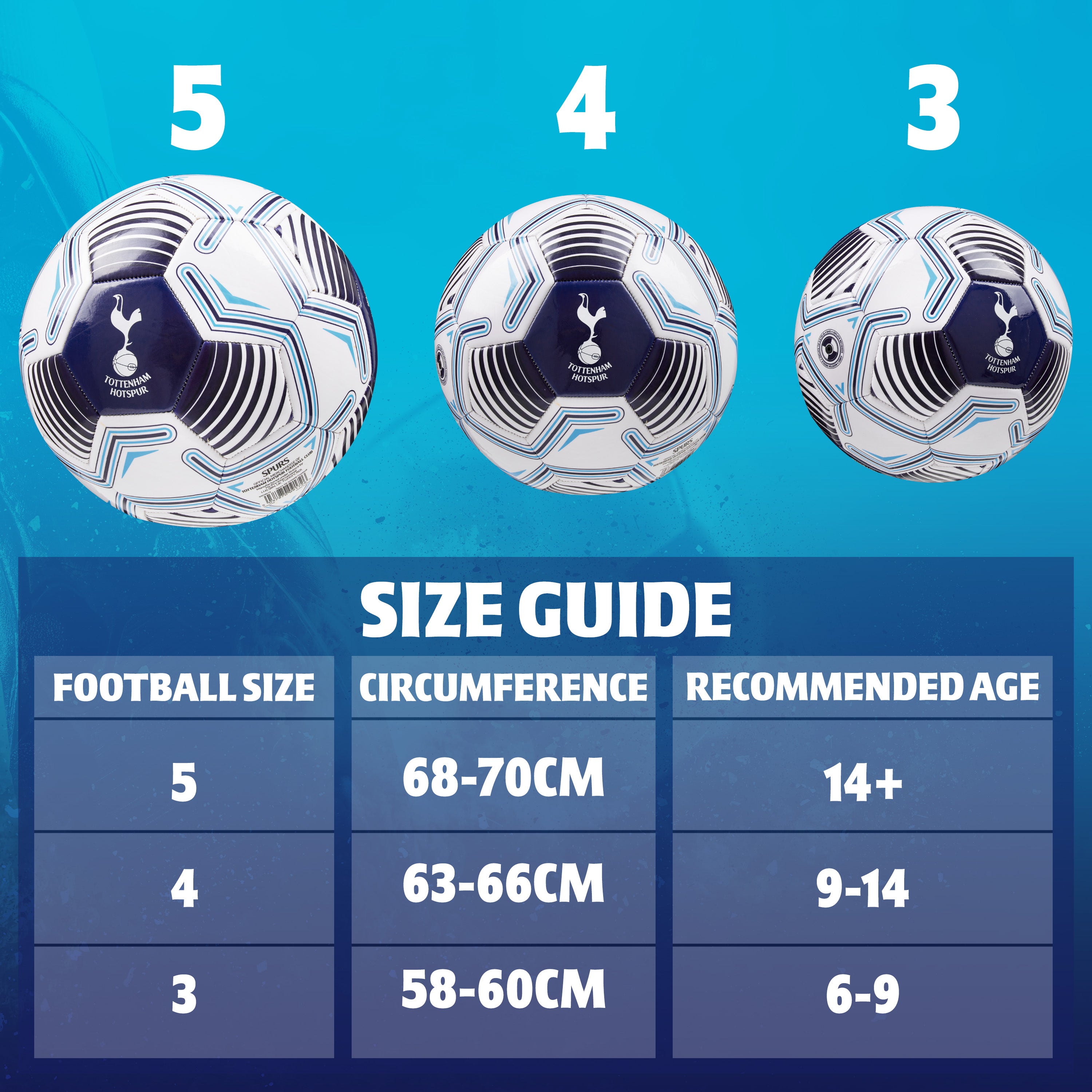 Tottenham Hotspur F.C. Football Soccer Ball for Adults Teenagers Kids Training Football Size 4 - Get Trend