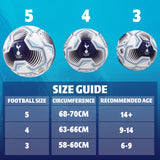 Tottenham Hotspur F.C. Football Soccer Ball for Adults Teenagers Kids Training Football Size - Get Trend