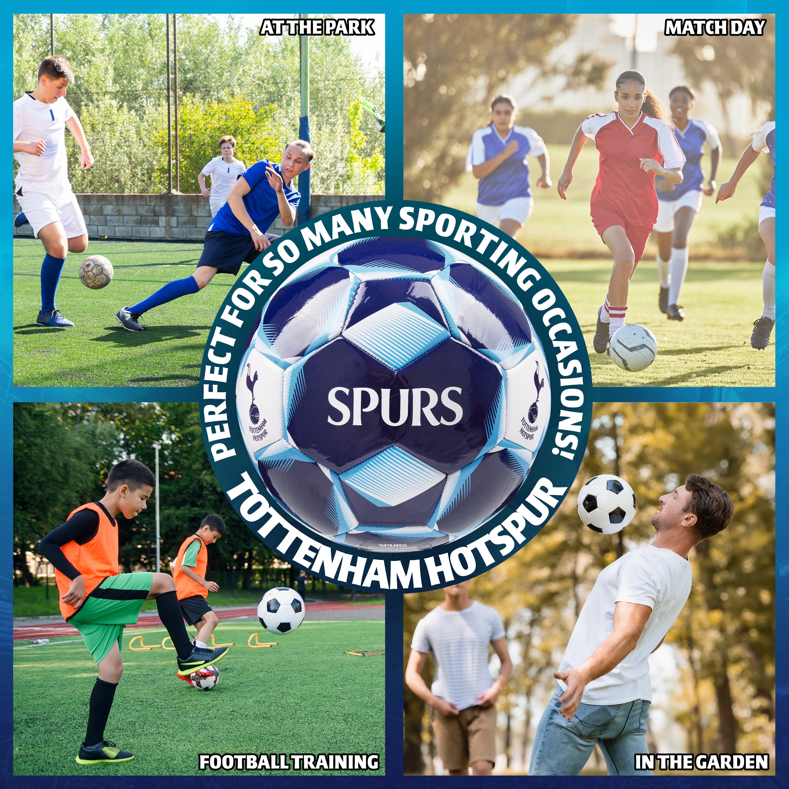 Tottenham Hotspur F.C. Football Soccer Ball for Adults Teenagers Kids Training Football Size 3 - Get Trend