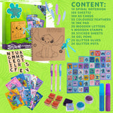 Disney Stitch Scrapbook Kit Kids Teenagers Craft Set Art Supplies Scrapbook Accessories Stickers Gel Pens Stitch Gifts