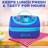 Get Trend Disney Stitch Lunch Bag for Kids Insulated Lunch Box with Compartments
