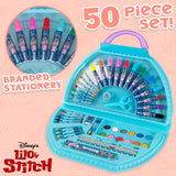 Disney Stitch Kids Art Set 40 Plus Pieces Princess Kids Colouring Sets - Get Trend