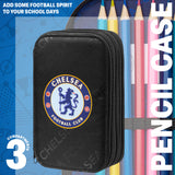 Chelsea F.C. Filled Pencil Case, Colouring and Stationery Set - School Supplies