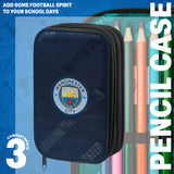 Manchester City F.C. Filled Pencil Case Colouring Stationery Set School Supplies