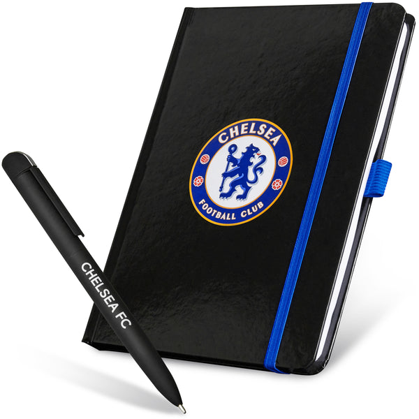 Chelsea F.C. Supporters' Gear Stationery Set A4 Notebook & Pen Gifts