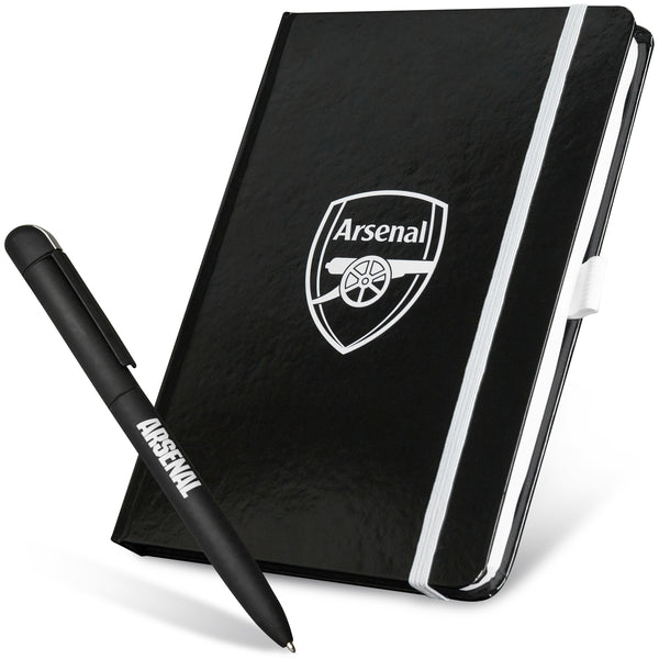 Arsenal F.C. Supporters' Gear Stationery Set A4 Notebook & Pen - Mens Gifts