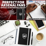 Arsenal F.C. Supporters' Gear Stationery Set A4 Notebook & Pen - Mens Gifts