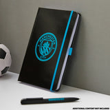 Manchester City F.C. Supporters' Gear Stationery Set A4 Notebook & Pen - Gifts