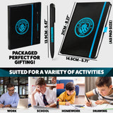 Manchester City F.C. Supporters' Gear Stationery Set A4 Notebook & Pen - Gifts