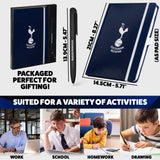 Tottenham Hotspur F.C. Supporters' Gear Stationery Set A4 Notebook & Pen - Gifts