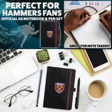 West Ham United F.C. Supporters' Gear Stationery Set A4 Notebook & Pen