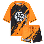 Get Trend Dragon Ball Z Swimsuit Set for Boys 2 Pcs with Swimming Trunks Marshall Rubble Chase Boys Rash Vest for Swimming Beach Trip Holiday Essentials - Get Trend