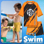 Get Trend Dragon Ball Z Swimsuit Set for Boys 2 Pcs with Swimming Trunks Marshall Rubble Chase Boys Rash Vest for Swimming Beach Trip Holiday Essentials - Get Trend