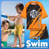 Get Trend Dragon Ball Z Swimsuit Set for Boys 2 Pcs with Swimming Trunks Marshall Rubble Chase Boys Rash Vest for Swimming Beach Trip Holiday Essentials - Get Trend
