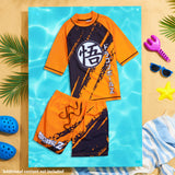 Get Trend Dragon Ball Z Swimsuit Set for Boys 2 Pcs with Swimming Trunks Marshall Rubble Chase Boys Rash Vest for Swimming Beach Trip Holiday Essentials - Get Trend