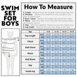 Get Trend Dragon Ball Z Swimsuit Set for Boys 2 Pcs with Swimming Trunks Marshall Rubble Chase Boys Rash Vest for Swimming Beach Trip Holiday Essentials - Get Trend