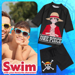 Get Trend One Piece Swimsuit Set for Boys 2 Pcs with Swimming Trunks Boys Rash Vest for Swimming Beach Trip Holiday Essentials - Get Trend