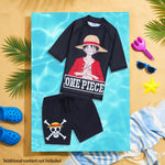 Get Trend One Piece Swimsuit Set for Boys 2 Pcs with Swimming Trunks Boys Rash Vest for Swimming Beach Trip Holiday Essentials - Get Trend