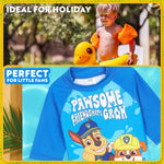 Get Trend Paw Patrol Swimsuit Set for Boys 2 Pcs with Swimming Trunks Marshall Rubble Chase Boys Rash Vest for Swimming Beach Trip Holiday Essentials - Get Trend