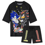 Get Trend Sonic the Hedgehog Swimsuit Set for Boys 2 Pcs with Swimming Trunks Marshall Rubble Chase Boys Rash Vest for Swimming Beach Trip Holiday Essentials - Get Trend