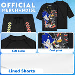 Get Trend Sonic the Hedgehog Swimsuit Set for Boys 2 Pcs with Swimming Trunks Marshall Rubble Chase Boys Rash Vest for Swimming Beach Trip Holiday Essentials - Get Trend