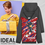 SONIC THE HEDGEHOG Hoodie for Boys Teens Shadow Knuckles Tails