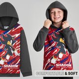 SONIC THE HEDGEHOG Hoodie for Boys Teens Shadow Knuckles Tails Hooded  Sweatshirt