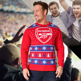 Arsenal F.C. Christmas Jumpers for Men Teenagers Warm Cosy Football Xmas Jumper
