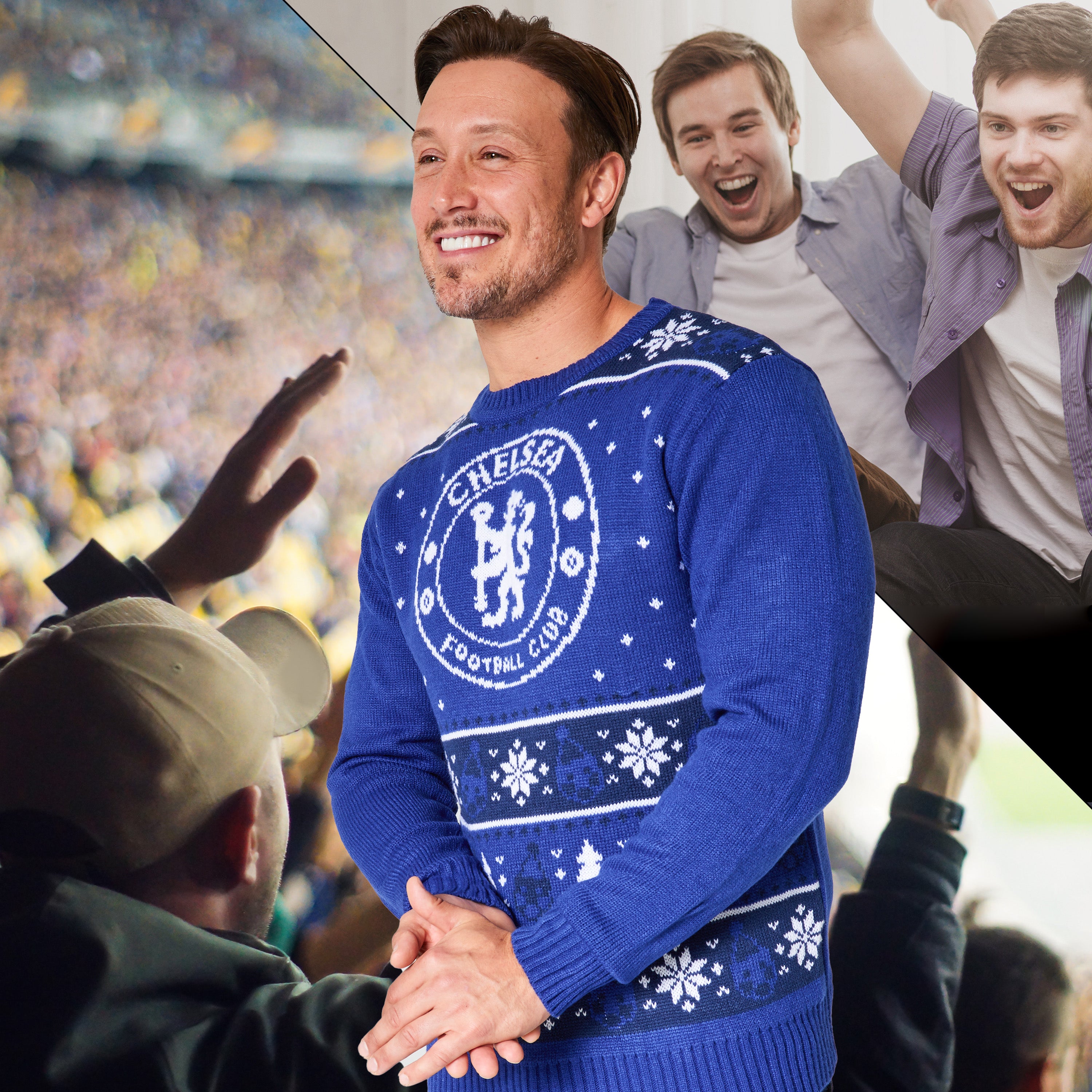 Chelsea FC Christmas Jumpers for Men & Teenagers - Get Trend