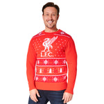 Liverpool FC Christmas Jumpers for Men Teenagers Warm Cosy Football Xmas Jumper - Get Trend