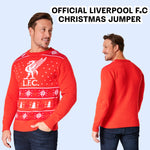 Liverpool FC Christmas Jumpers for Men Teenagers Warm Cosy Football Xmas Jumper - Get Trend