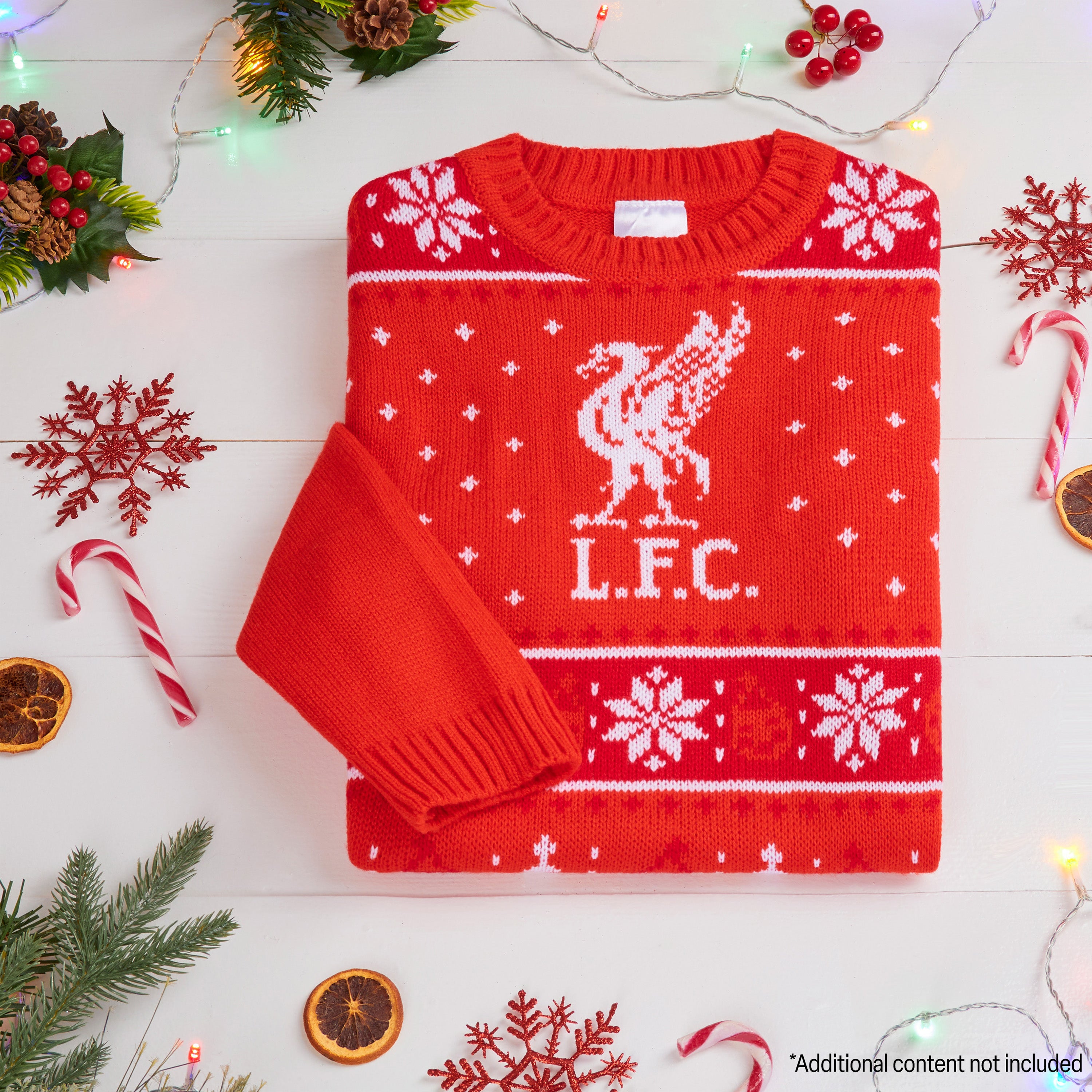 Liverpool FC Christmas Jumper Kids Teenagers Warm Cosy Football Xmas Jumper - Get Trend