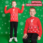 Liverpool FC Christmas Jumper Kids Teenagers Warm Cosy Football Xmas Jumper - Get Trend