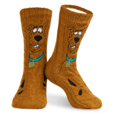 Scooby Doo Mens Slipper Socks, Knitted Fluffy Socks Fleece Lining Non Slip