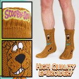 Scooby Doo Mens Slipper Socks, Knitted Fluffy Socks Fleece Lining Non Slip