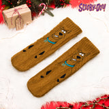 Scooby Doo Mens Slipper Socks, Knitted Fluffy Socks Fleece Lining Non Slip