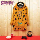 Scooby-Doo! Oversized Hoodie Blanket for Kids, Official Merchandise (Brown)