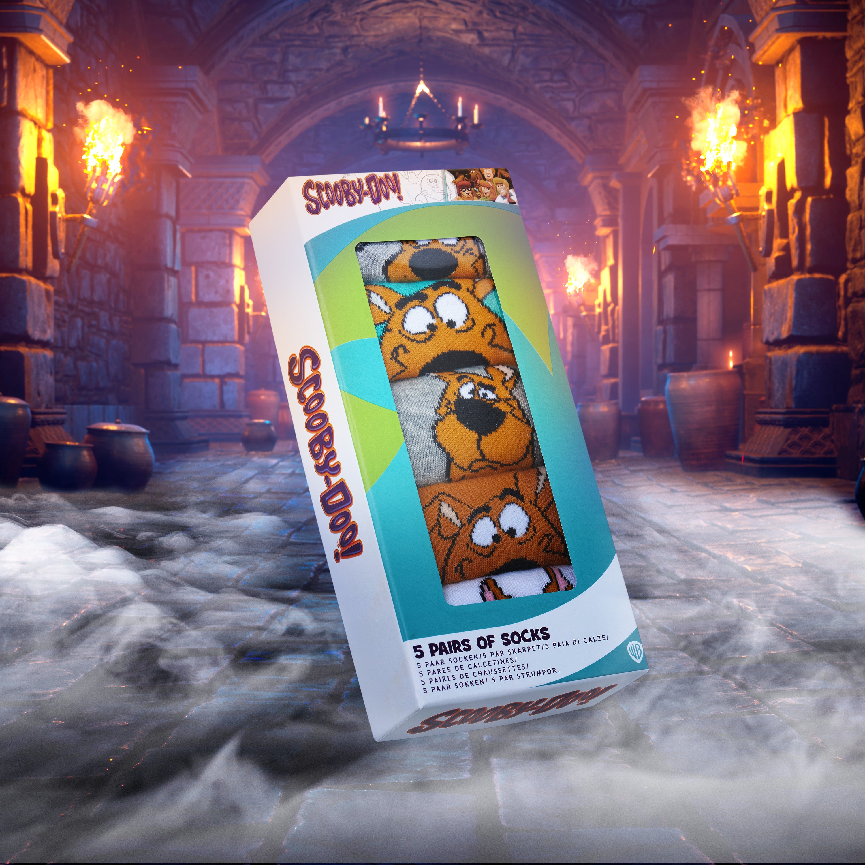 Scooby-Doo! Socks for Men & Teens UK Size 6.5-10.5, Pack of 5 - Get Trend