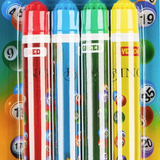 KreativeKraft Bingo Daubers, Pack of 4 Mixed Colours 20ml, Non Drip Bingo Pens (Multi Dabbers)