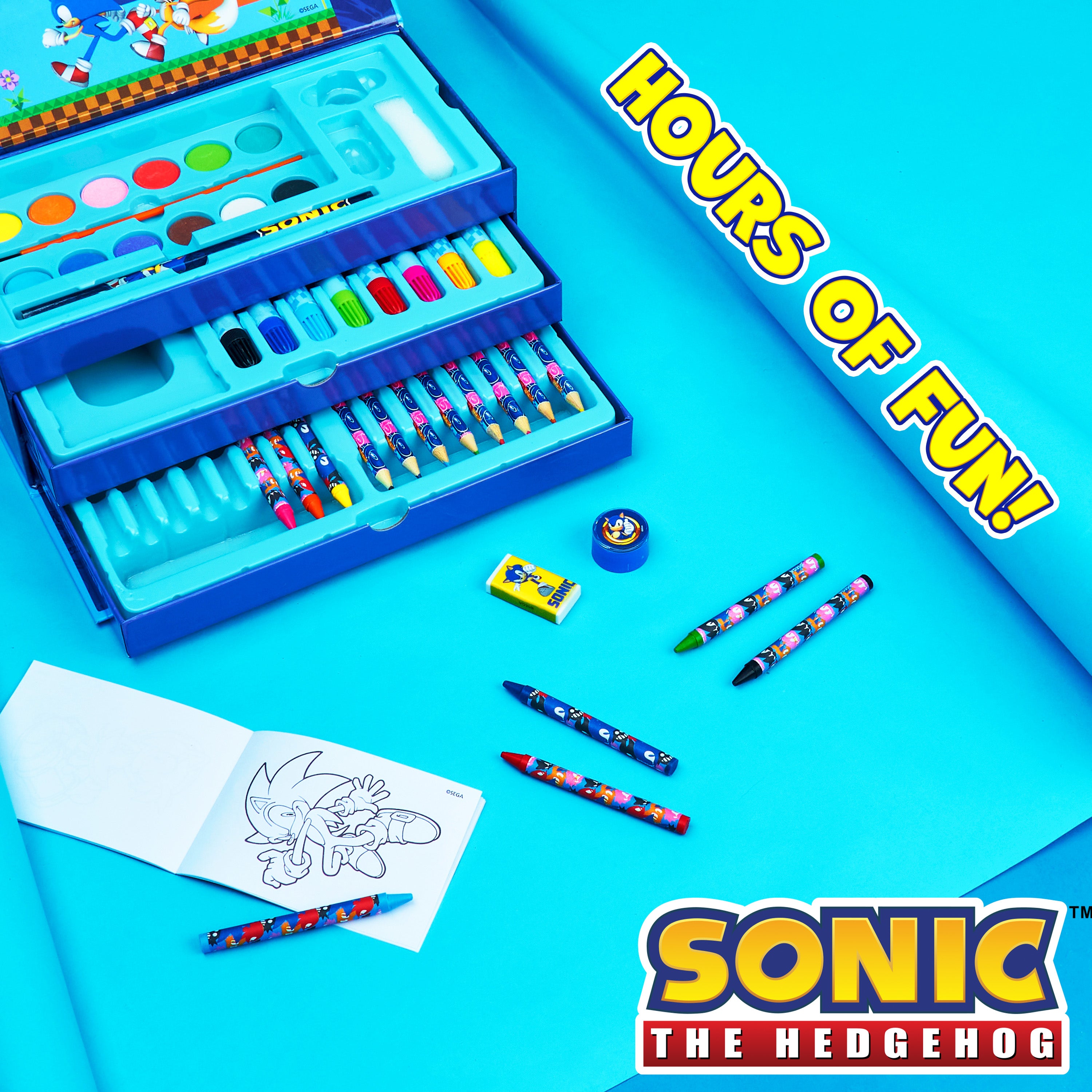 Sonic The Hedgehog Art Set for Girls Boys Colouring Sets for Children - Get Trend