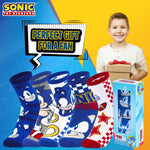 Sonic The Hedgehog Boys Socks, 5 Pack Crew Socks - Get Trend