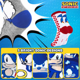 Sonic The Hedgehog Boys Socks, 5 Pack Crew Socks - Get Trend