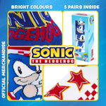 Sonic The Hedgehog Boys Socks, 5 Pack Crew Socks - Get Trend