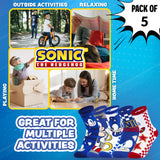 Sonic The Hedgehog Boys Socks, 5 Pack Crew Socks - Get Trend