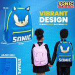 Sonic The Hedgehog School Bag Kids Backpack for Boys Blue, Kids Backpack - Get Trend