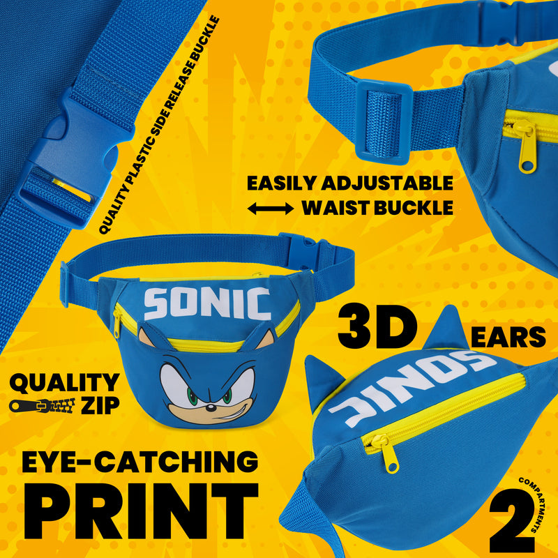 Sonic The Hedgehog Bum Bag for Boys and Girls, Sonic The Hedgehog  Waist Bag - Get Trend
