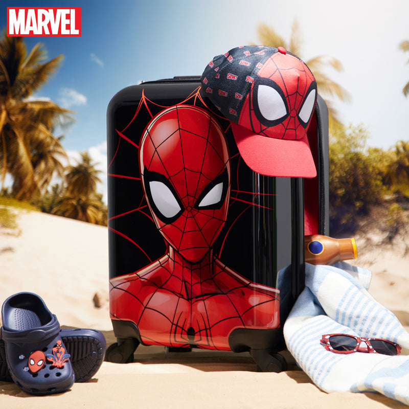 Marvel Carry On Suitcase for Kids Spiderman Cabin Bag with Wheels - Get Trend
